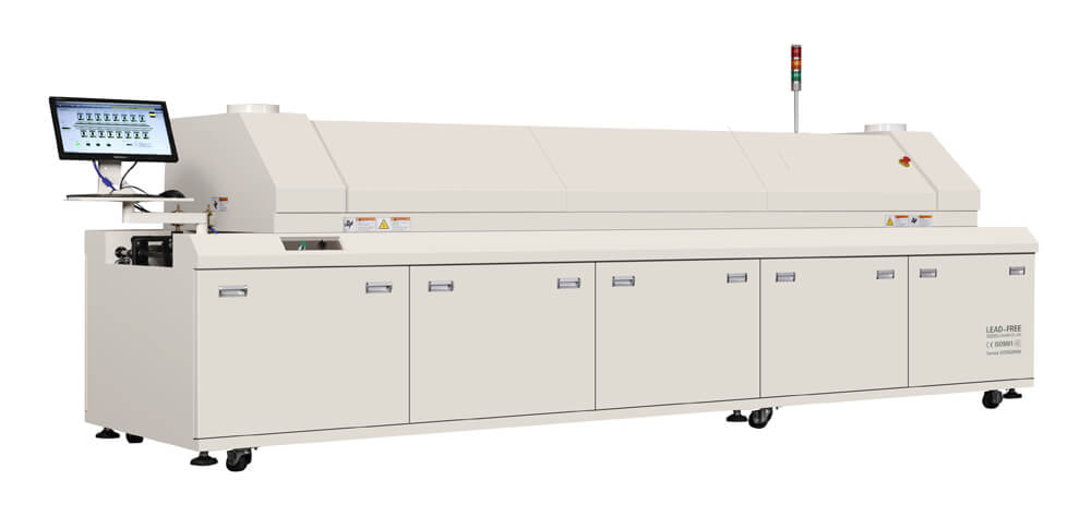 SMD M6 6 zones middle size lead free reflow oven